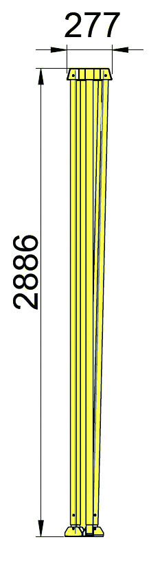6134-tripode-de-charge-reglable-plié-jaune